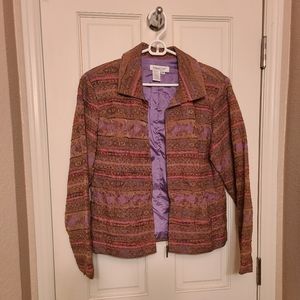 Coldwater Creek M zip blazer